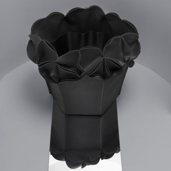 Black BLOSSOM Basket Synthetic